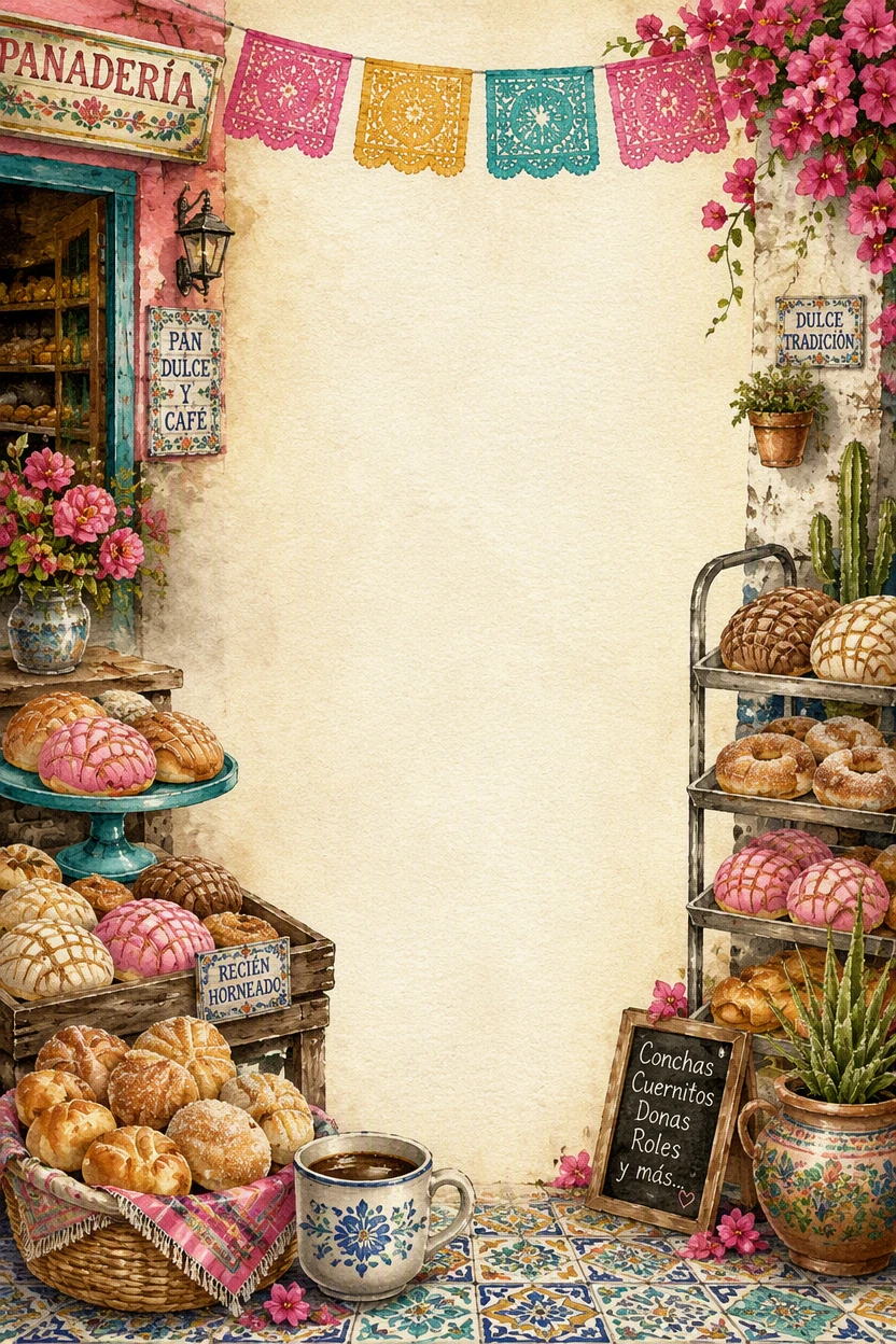 Mexican Panaderia and Sweet Bread Shop Border Page 17
