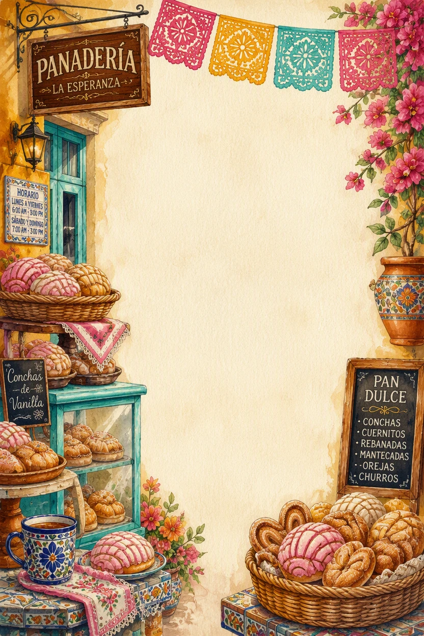 Mexican Panaderia and Sweet Bread Shop Border Page 18