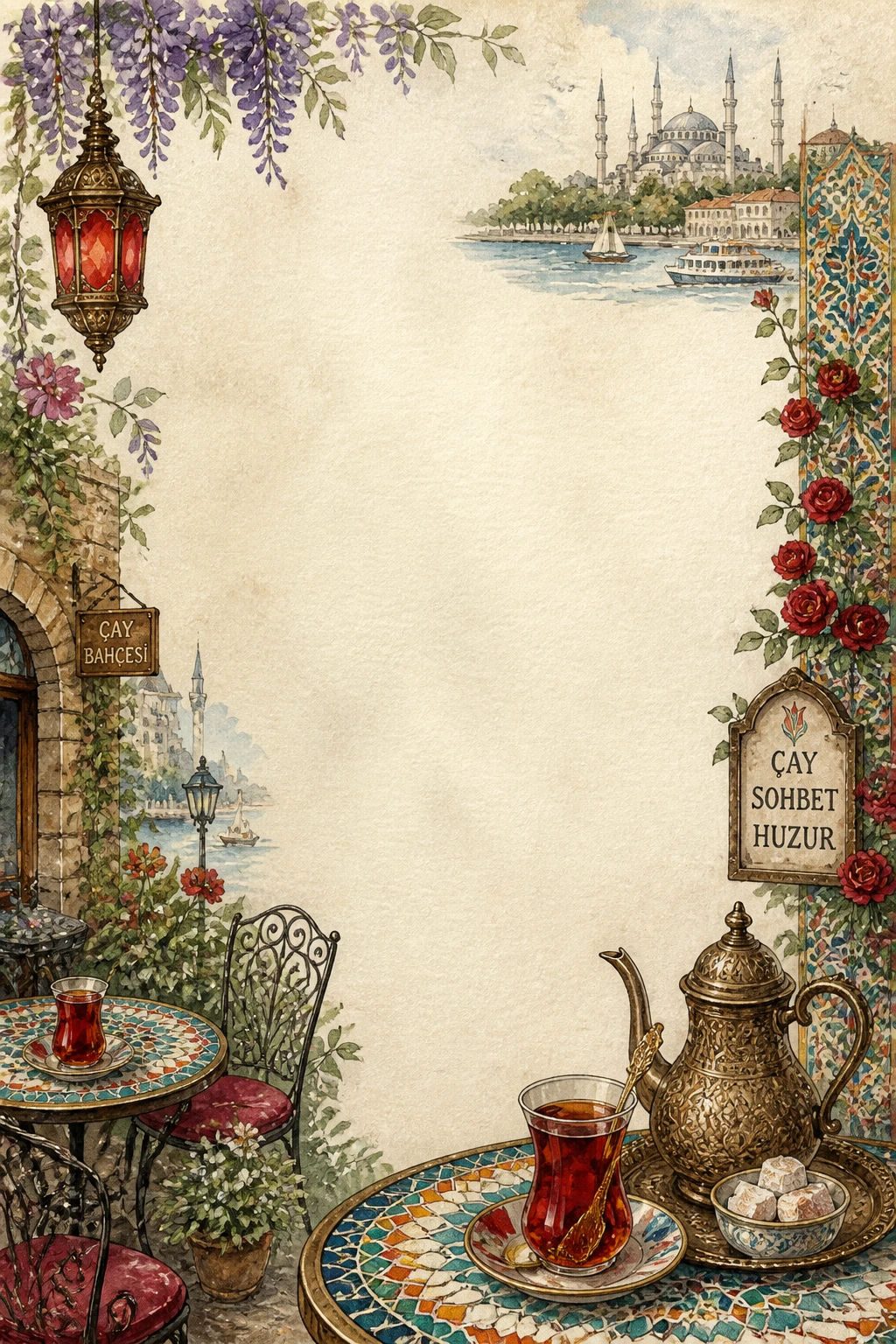 Turkish Cafe and Baklava Pastry Shop Border Page 19