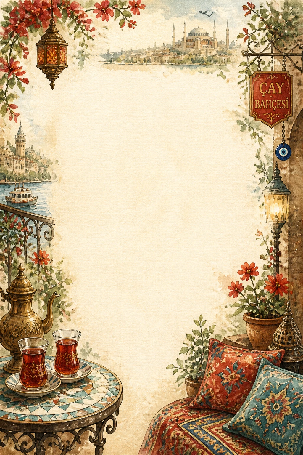 Turkish Cafe and Baklava Pastry Shop Border Page 20