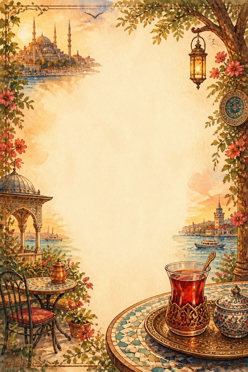 Turkish Cafe and Baklava Pastry Shop Border Page 21