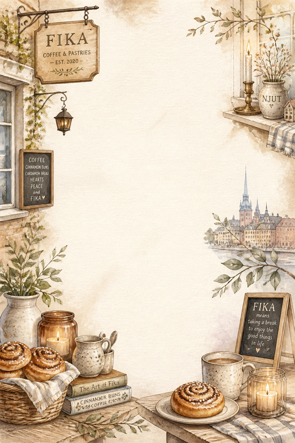 Swedish Fika and Scandinavian Bakery Border Page 26