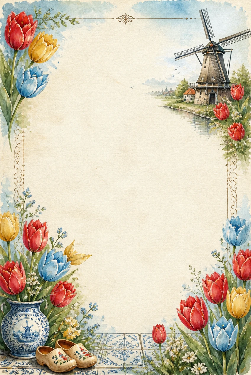 Windmill and Spring Tulip Meadow Border Page 14