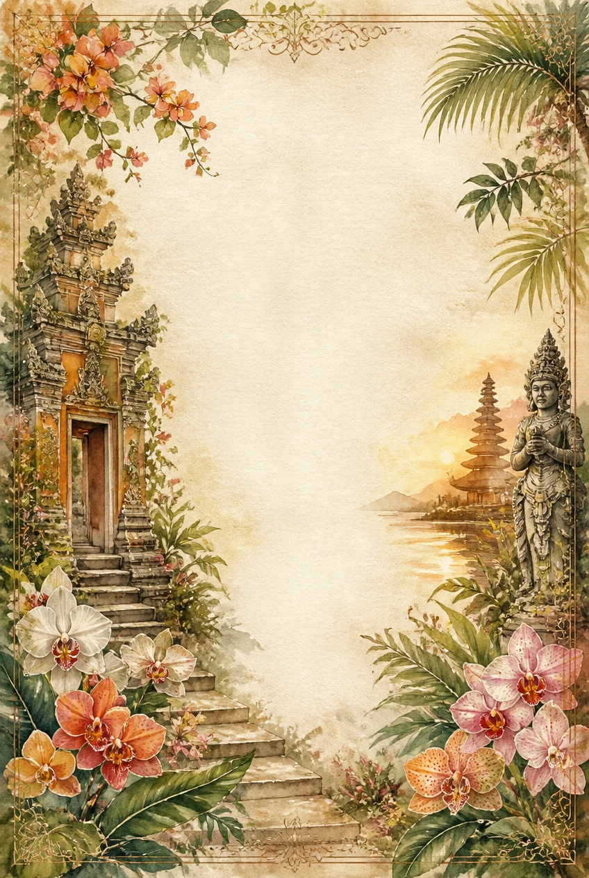 Japanese Temple Garden and Stone Lanterns Border Page 21