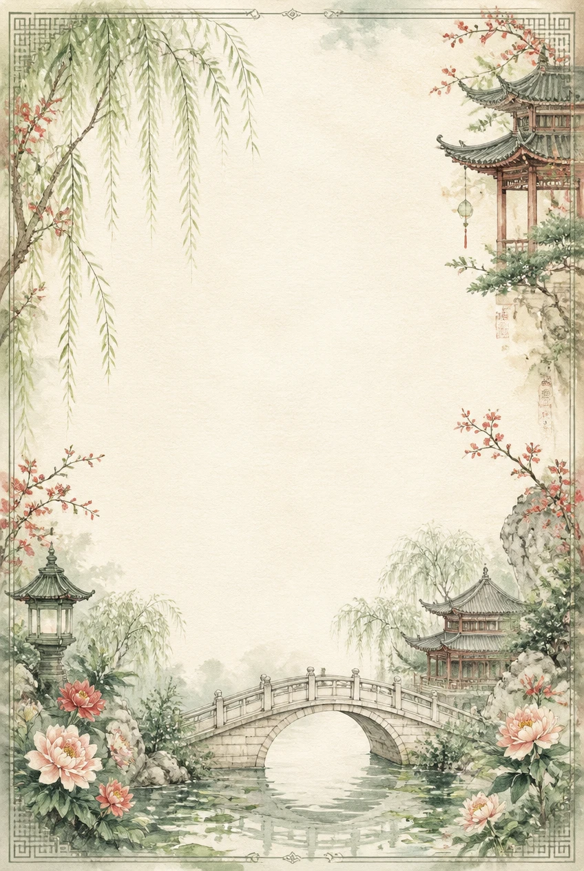 Japanese Garden Bridge and Blossom Border Page 26