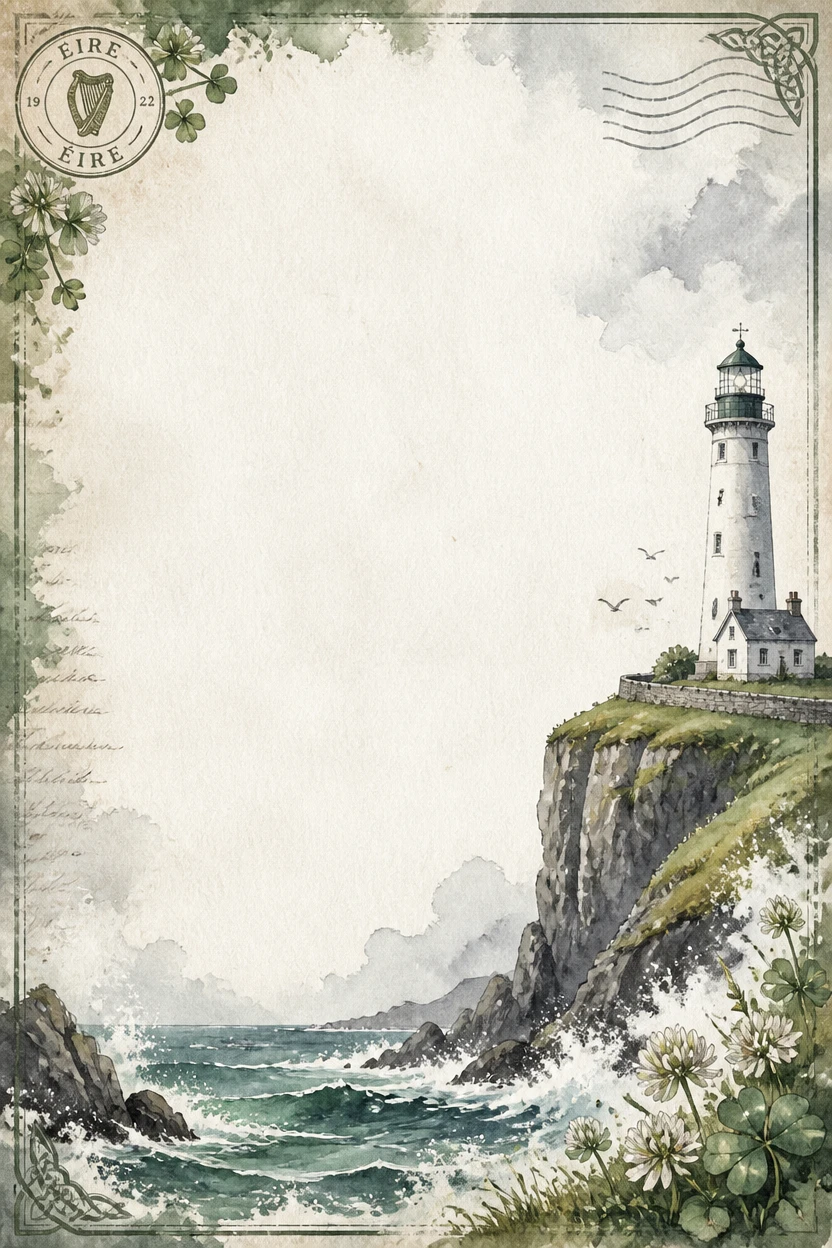Cliffside Lighthouse and Wild Ocean Border Page 19
