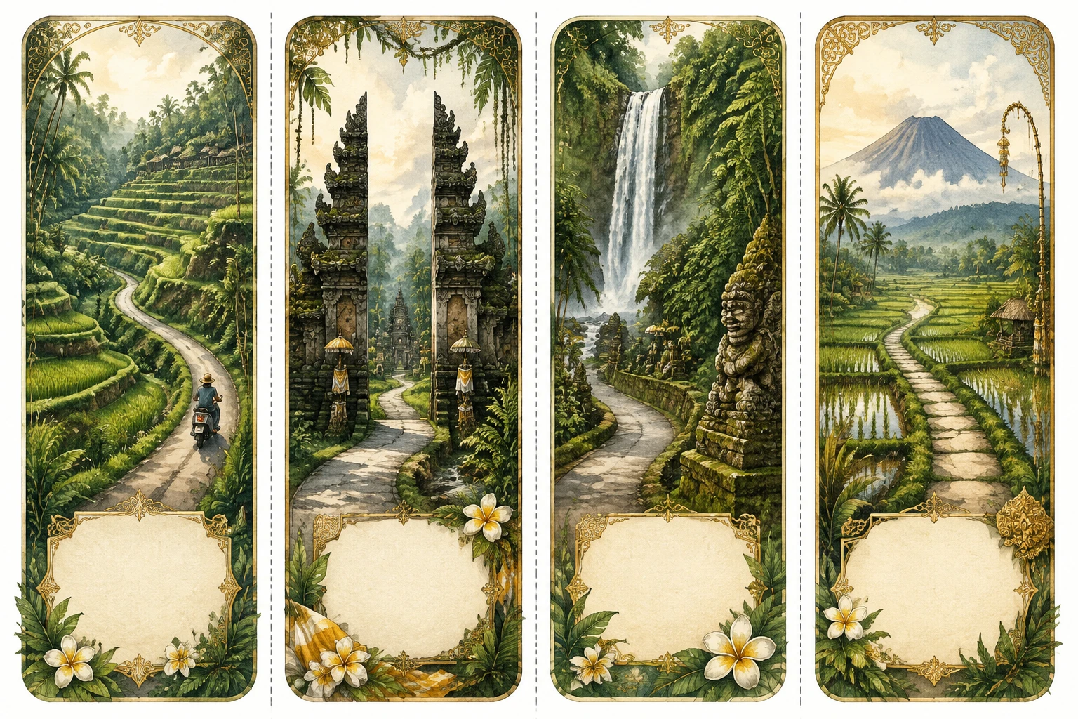 Bali Rice Terraces & Jungle Temple Road Bookmarks