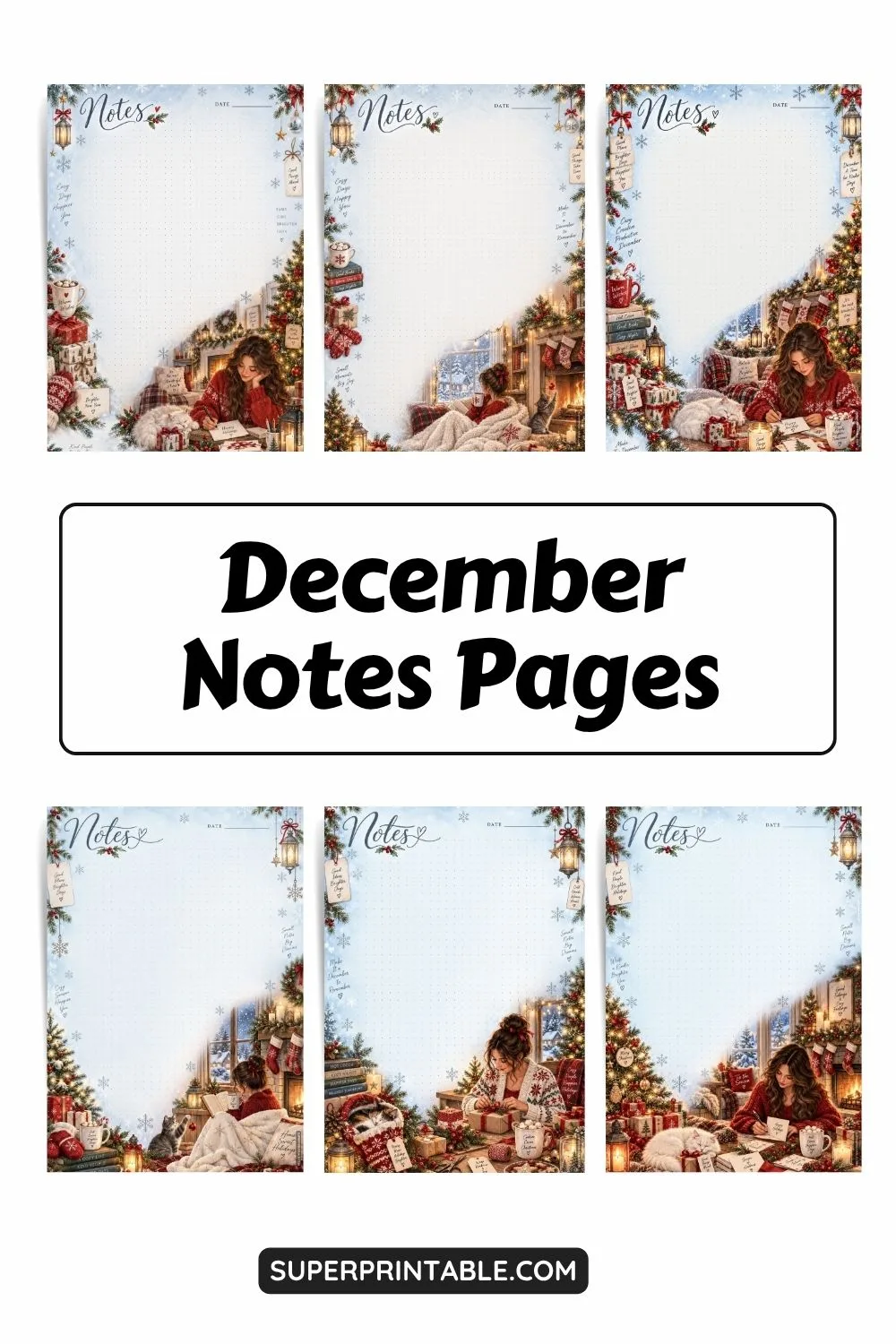 10+ December Notes Pages Pinterest Image