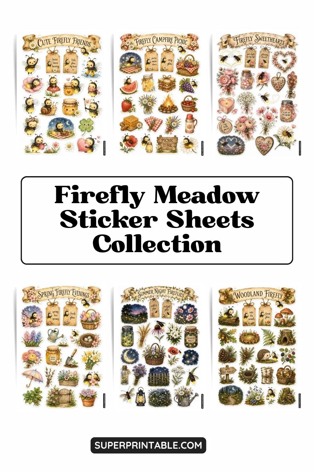 10+ Firefly Meadow Sticker Sheets Collection Pinterest Image