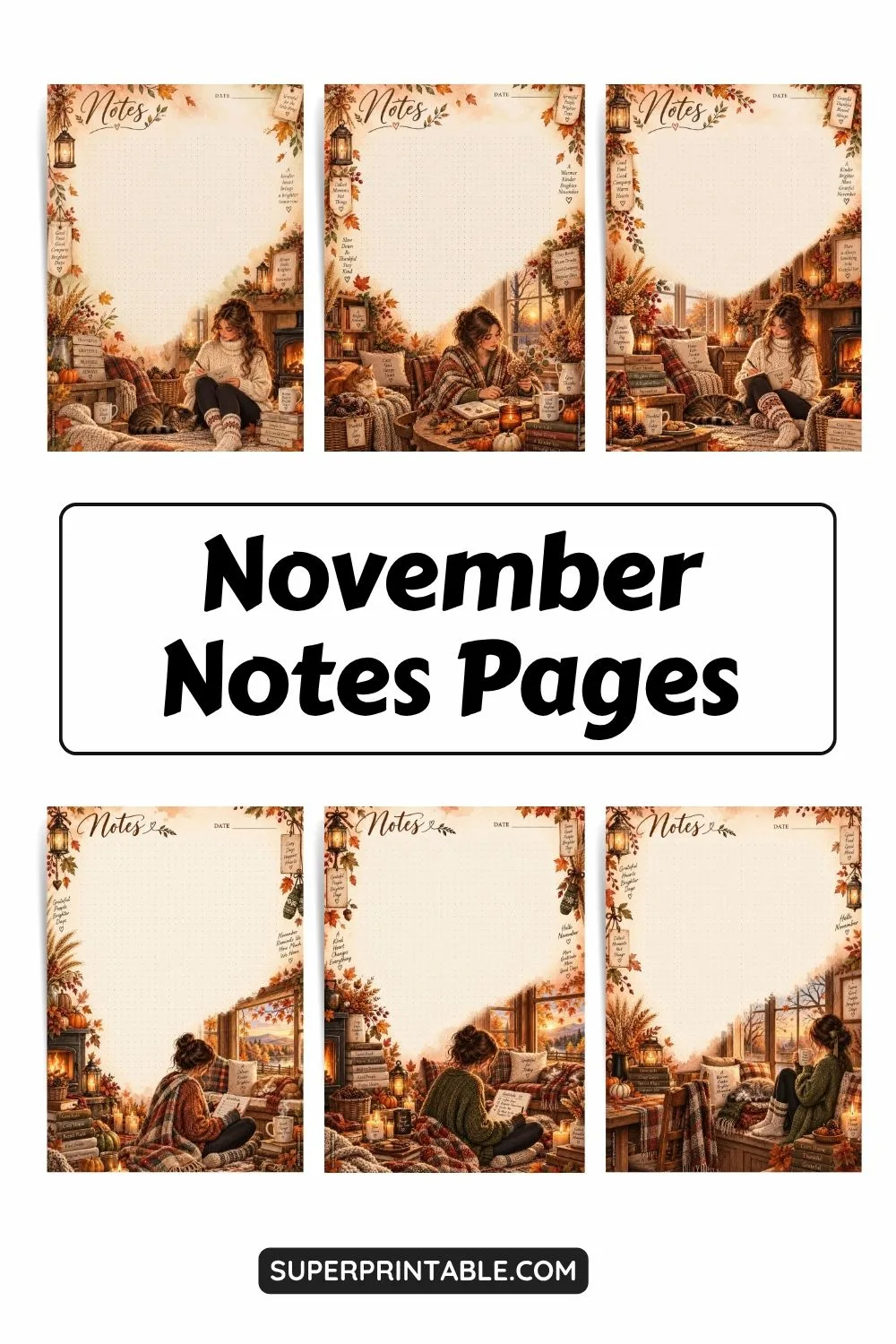 10+ November Notes Pages Pinterest Image