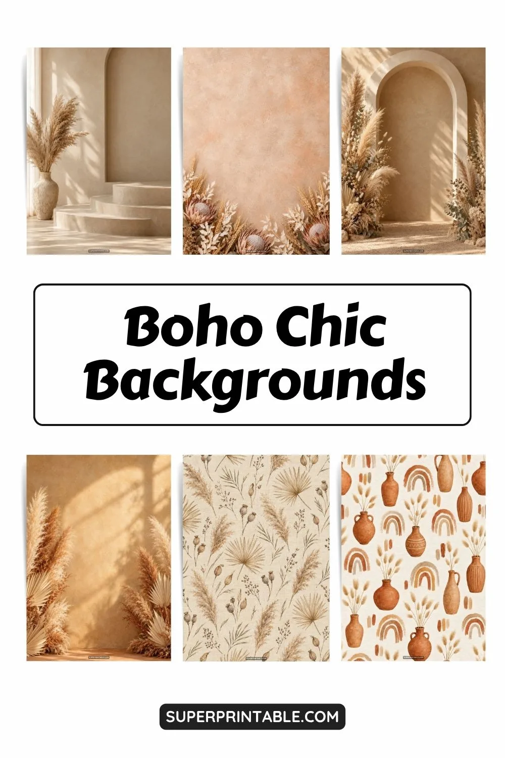 12+ Boho Chic Backgrounds Pinterest Image