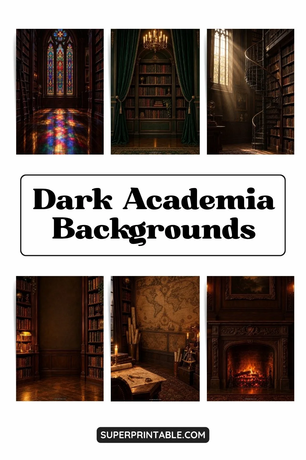 12+ Dark Academia Backgrounds Pinterest Image