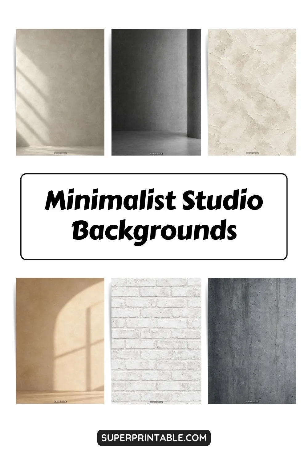 12+ Minimalist Studio Backgrounds Pinterest Image