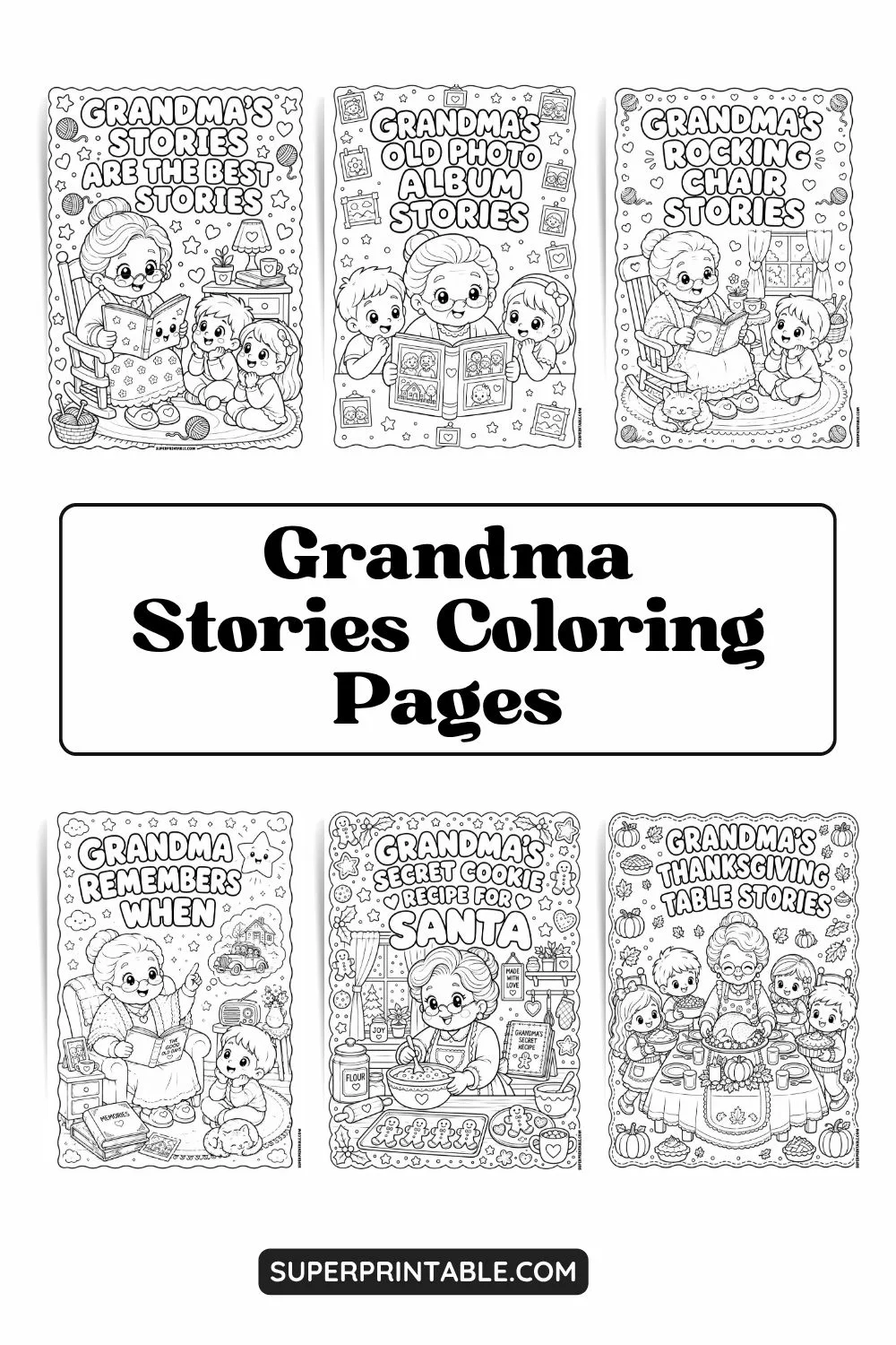 25+ Grandma Stories Coloring Pages Pinterest Image