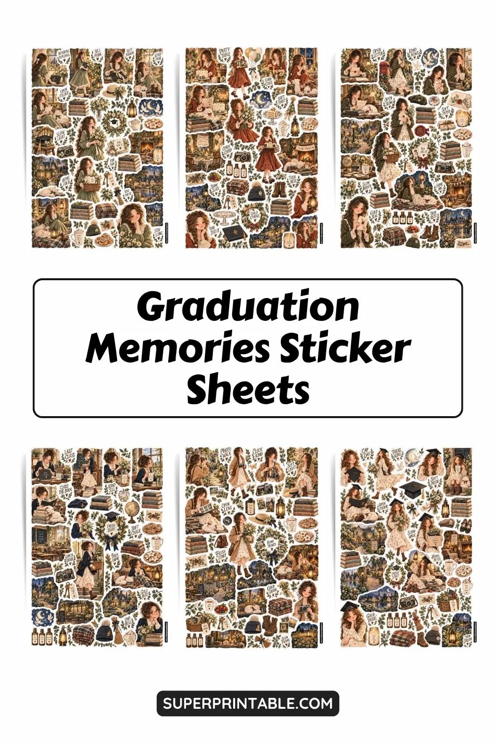 Graduation Memories Sticker Sheets Collection Pinterest Image