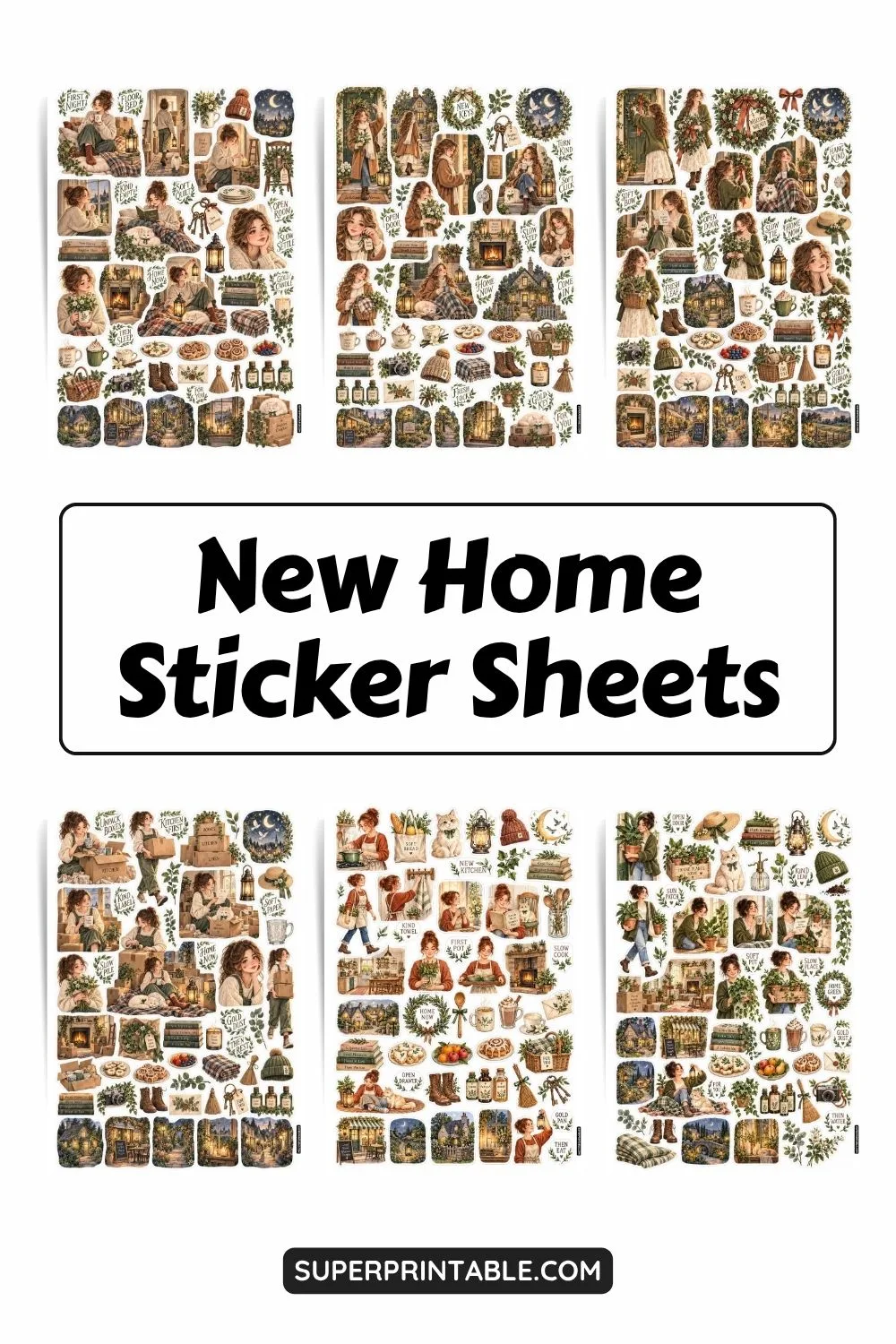 New Home Sticker Sheets Collection Pinterest Image