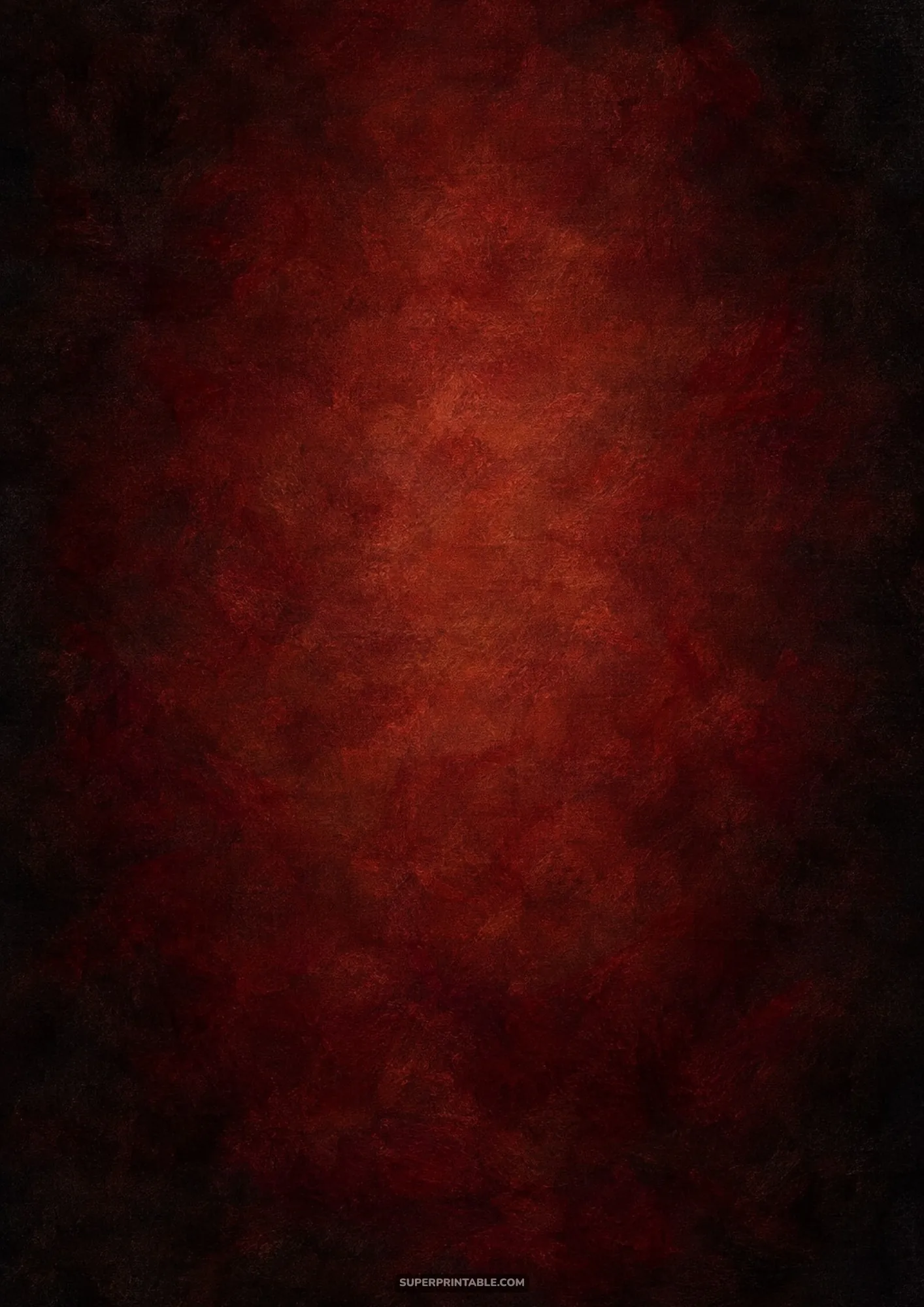 Deep crimson and burgundy red painted canvas texture with dark dramatic vignette.