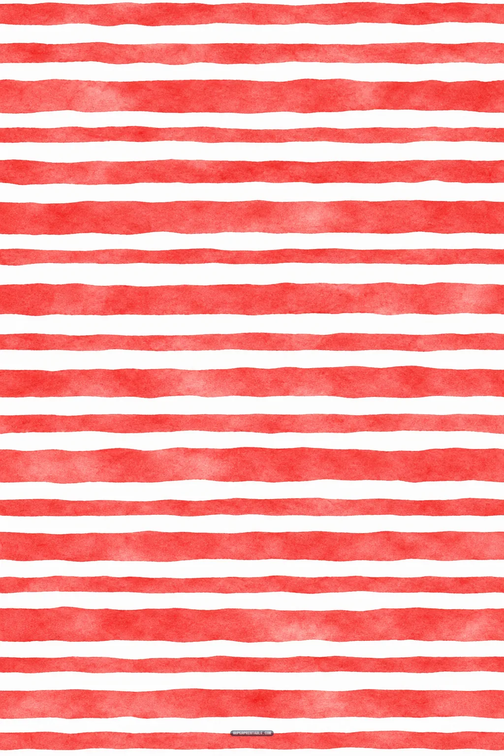 Textured horizontal watercolor brush stripes in vivid red across white paper