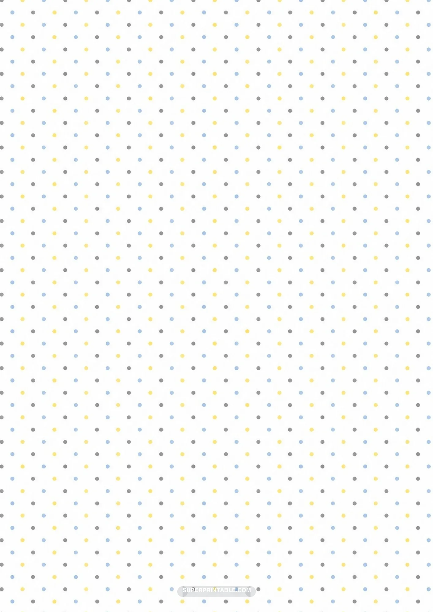 Tiny micro polka dots arranged in vertical color columns on a white backdrop