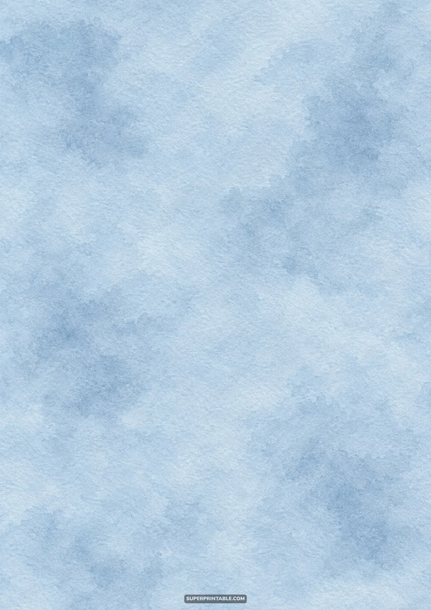 Minimalist wash of dusty powder blue watercolor across cold-press art paper.