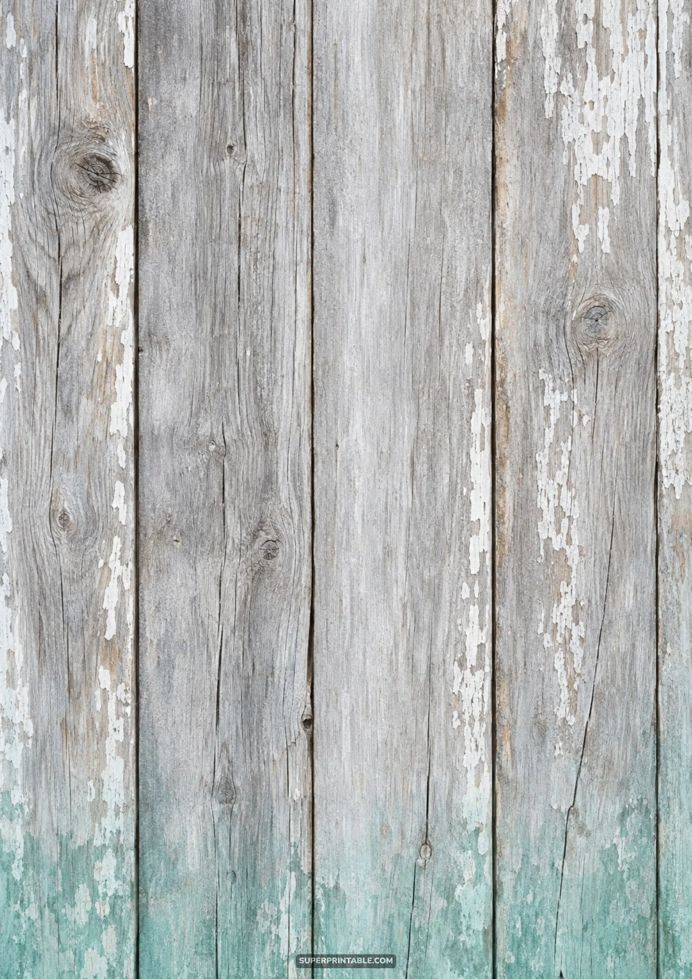 Vertical weathered grey timber planks with chipped white paint and distressed wood grain