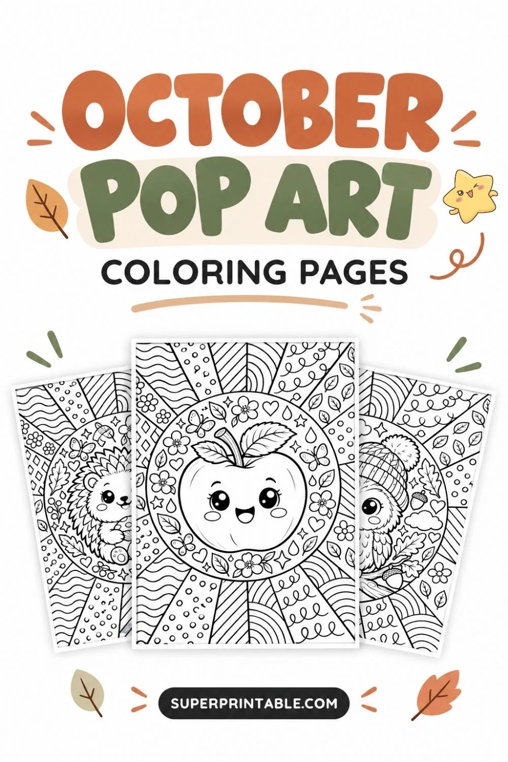 25+ October Pop Art Coloring Pages Pinterest Image