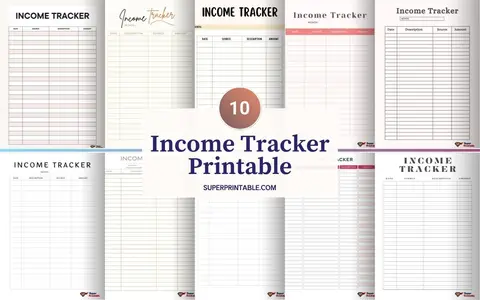10 Free Income Tracker Printable