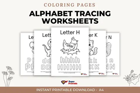 Alphabet Tracing Worksheets to Print and Enjoy