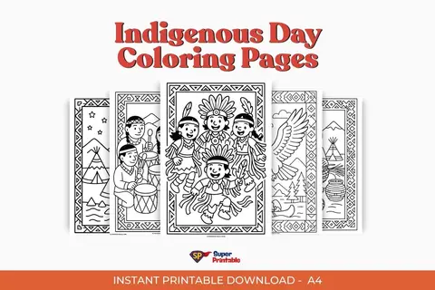 Indigenous Day Coloring Pages Printable