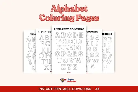 Alphabet Coloring Pages