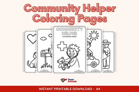 Community Helper Coloring Pages