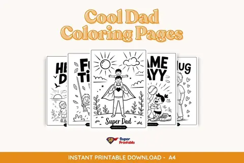 Cool Dad Coloring Pages