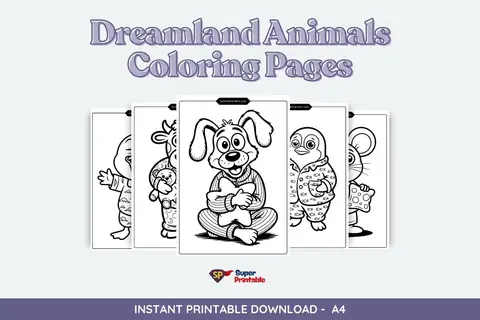Dreamland Animals Coloring Pages