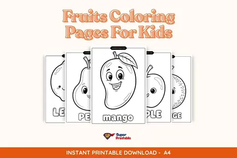Fruits Coloring Pages For Kids