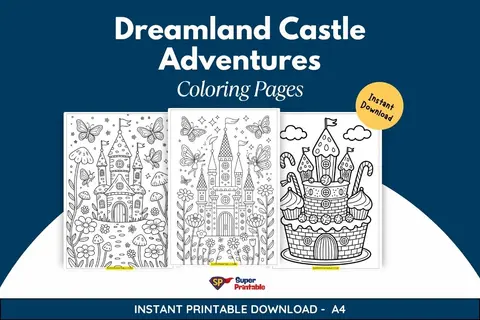10+ Dreamland Castle Adventures Coloring Pages Feature Image