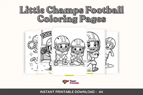 30+ Little Champs Football Coloring Pages
