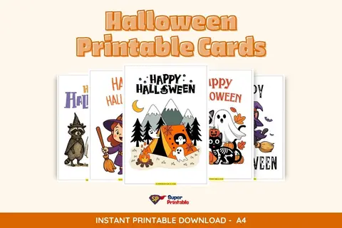 50 Halloween Printable Cards