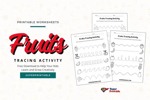 Fruits Tracing Activity Feature Image
