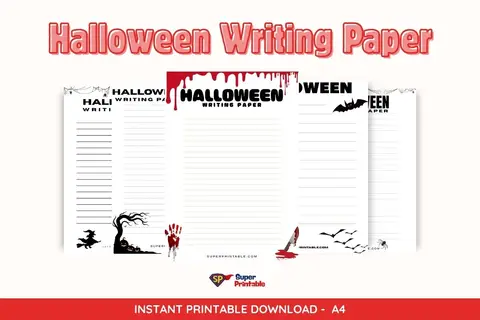 20 Halloween Writing Paper
