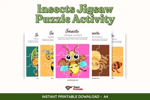 Insects Jigsaw Puzzle Activity Feature Image