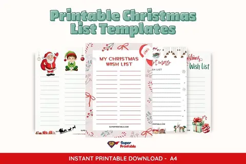 15 Free Printable Christmas List