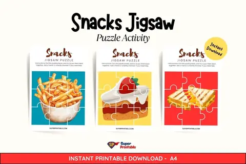 Snacks Jigsaw Puzzle Activity Feature Image