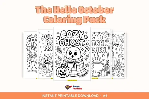 The Hello October Coloring Pack