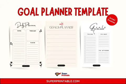 35+ Goal Planner Template Feature Image