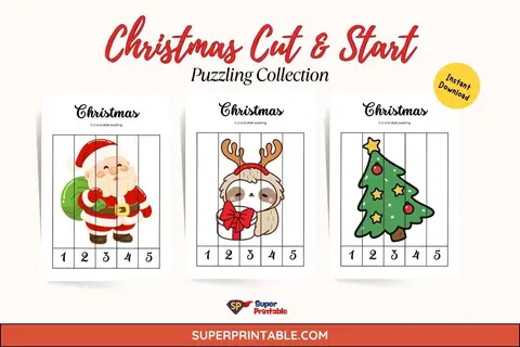 60 Christmas Cut & Start Puzzling Feature Image