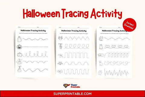 Halloween Tracing Activity Feature Image