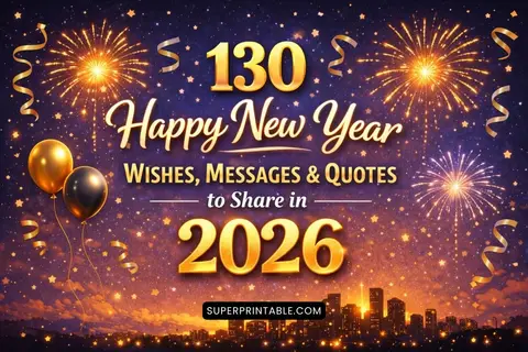 130 Happy New Year Wishes, Messages & Quotes to Share in 2026