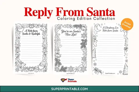 15+ Reply From Santa Coloring Edition Feature Image