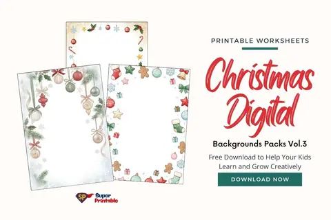 20+ Christmas Digital Backgrounds Packs Vol.3 Feature Image