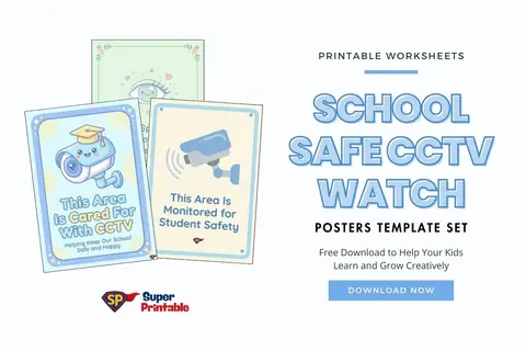 School Safe CCTV Watch Posters Feature Image